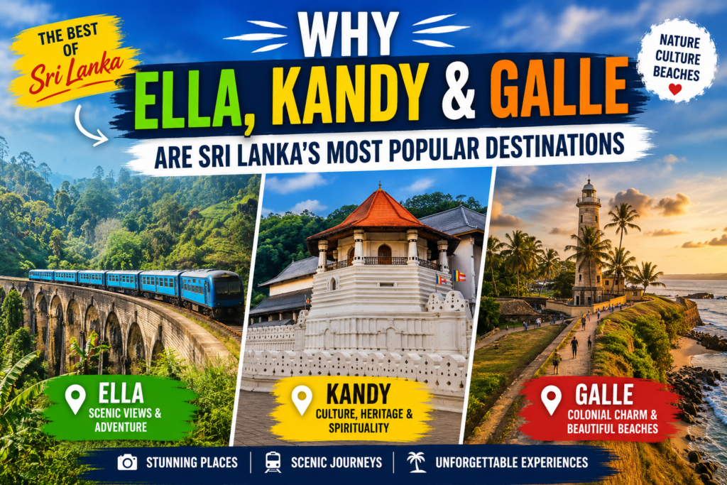 Why visit Ella, Kandy & Galle?